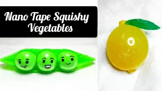 DIY 귀여운 Vegetable 🫛🍋😱 Nano Tape 복잡 || #diy #cute