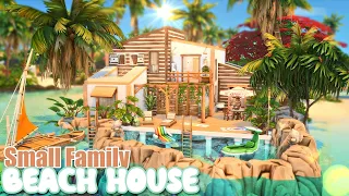 Small family Beach House ||  || The Sims 4  Speed Build - NO CC