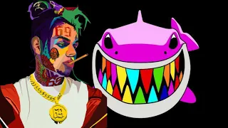 6IX9INE - "SHARK" (Remix) ft. Lil Pump, Tyga & DaBaby (Music Video)