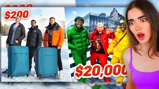 Rose Reacts to SIDEMEN $20,000 vs $200 WINTER HOLIDAY!