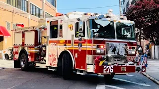 BRAND NEW 2023 FDNY ENGINE 276 & FDNY LADDER 156 RESPONDING FROM QUARTERS ON 14TH STREET IN BROOKLYN