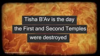 Tisha B'Av and The Three Weeks