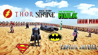 ALLIANCE OF AVENGERS & JUSTICE LEAGUE VS ALL POWERFUL ARMIES | Ultimate Epic Battle Simulator 2