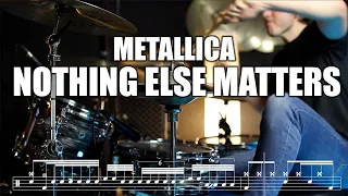 Metallica - Nothing Else Matters (Drum cover + Scrolling Score) Tutorial by Kevo_Gillespie