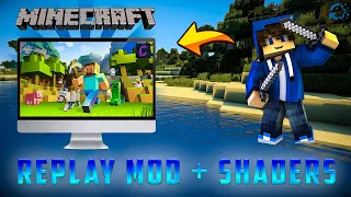 How to Download & Install Replay Mod + Shaders in Minecraft 1.20.1 without Optfine | #minecraft