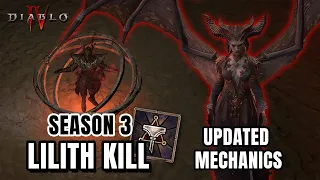 LILITH KILL IN SEASON 3! Updated Mechanics & Build Setup - Diablo 4