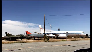 NASA Convair CV990 and Phantom F4  planes at Mojave Spaceport in California