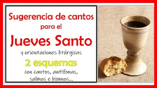 ⚪CANTOS PARA EL JUEVES SANTO │28 de marzo 2024 │Cantos para SEMANA SANTA: entrada y comunión