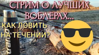 Стрим о лучших воблерах / как ловить на течении / розыгрыш.