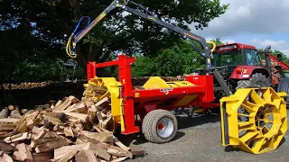 10 Extreme Fast Homemade Firewood Processing Machines, Wood Cutting Machine And Log Splitter