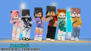 COUPLE DANCE | SHUFFLE DANCE | CHICKEN WINGS MEME | APHMAU, EIN, ZANE, KC - Minecraft Animation