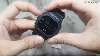Cara Setting Jam Tangan Casio G-Shock DW-5600BBN-1 / DW-5600BB-1