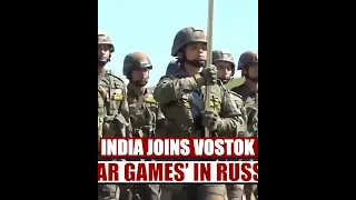 Indian Army in Russia Flexes🗡️⚔️ | Military muscle at Vodtok Despiti U.S Concern | #shorts