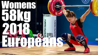 Womens 58kg 2018 European Weightlifting Championship