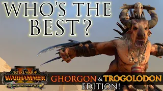 Who's the BEST? Ghorgon & Trogolodon! Unit Testing | Warhammer 2 Silence and Fury