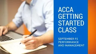 ACCA Getting Started Class