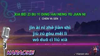 Xia bei zi bu yi ding hai neng yu jian ni - karaoke no vokal ( chen ya sen ) cover to lyrics pinyin