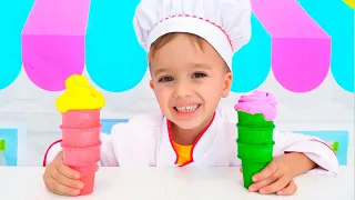 Nikita Pretend play Ice Cream Shop