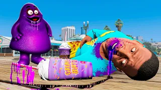 NUNCA BEBA O GRIMACE SHAKE NO GTA 5!