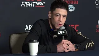 UFC’s Brandon Moreno thoughts on Merab being added to the Mexican family pre fight press conference