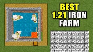 Best 1.21 Iron Farm in Minecraft Bedrock (MCPE/Xbox/PS/Switch/PC)