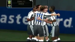 UEFA Champions League 2004-05: Portsmouth VS Newcastle - 2nd half (pc gameplay)