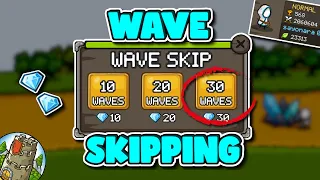 ► Grow Castle 2023 | Checking out the NEW +30 WAVE SKIPS in new update | Over 2.000.000 waves done!