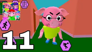 Piggy Neighbor Obby Family Gameplay Level 11