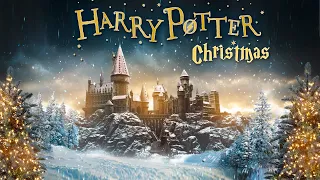 8 Hours Harry Potter Christmas 🎄 ASMR Ambience ⋄ Hogwarts, The burrow and More 🎁✨ Cozy Winter Scenes