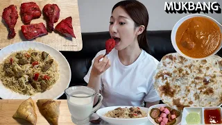 먹방ㅣ인도음식먹방ㅣ🇮🇳Traditional Indian food MukbangㅣCà ri كاريㅣChicken Curry Tandoori Chicken Eating Kari