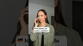 NEIDISCH oder EIFERSÜCHTIG?🇩🇪 (Alltagsdeutsch | Wortschatz | Deutsch lernen) #Shorts