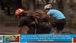 Mga package, pwedeng ipa-deliver sa mga bicycle courier; maide-deliver sa loob lang ng ilang oras