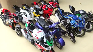 Motorcycles 1/12 Scale, Various Brands Diecast Metal Scale Model Motorcycle, Maisto, Newray