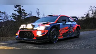 Tests Hyundai i20WRC pré-Montecarlo 2020 (Loeb-Neuville-Tanak)