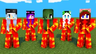 MONSTER SCHOOL : SIMPLE DIMPLE FIRE MONSTER GIRLS - MINECRAFT ANIMATION