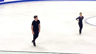 Дарья Павлюченко, Денис Ходыкин practice 06.12.2019 ISU Grand Prix of Figure Skating Final in Turin