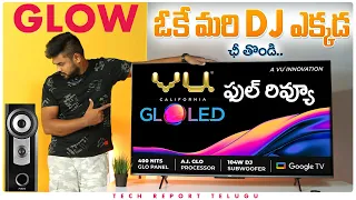 Vu GloLED Smart Tv Unboxing & Detailed Review in Telugu