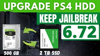 HOW TO UPGRADE PS4 HARD DISK WITHOUT LOSING JAILBREAK | PS4 6.72 JAILBREAK | TUTORIAL | SSD UPGRADE