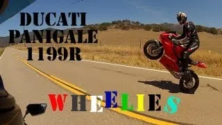 Ducati Panigale 1199R Stand Up Motorcycle Wheelies