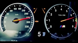 BMW M5 F10 acceleration 0-315 kmh