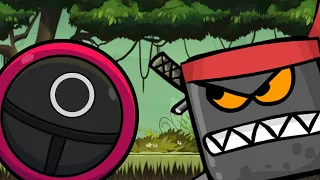 Red Ball 4 x Squid Game – Squid Game Ball Vs Ninja Box In The Jungle