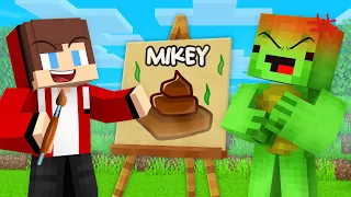 Mikey vs JJ SPEED DRAW in Minecraft (Maizen)