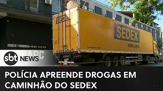 Polícia apreende carga milionária de drogas dentro de caminhão do Sedex | #SBTNewsnaTV (11/04/23)