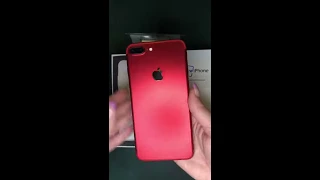 iPhone 7 Plus Red Refurbished Unboxing