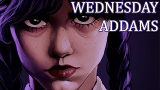 WEDNESDAY ADDAMS | JENNA ORTEGA | speedpaint ✧