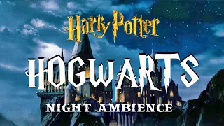 HARRY POTTER | Night at Hogwarts (Night ambience)