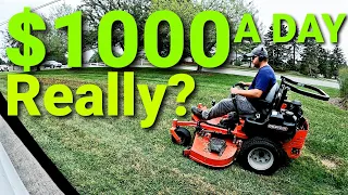 Can You Make Money Mowing? Day in the Life of Lawn Care.