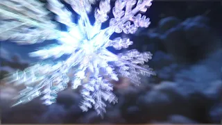 Animated Christmas Card Template - Crystal Snowflake