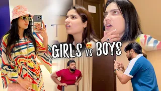 ABU DHABI PHOUNCH GAYE 😍 | Girls VS Boys Charades Challenge 😅 | Our Hotel Room Tour 😂