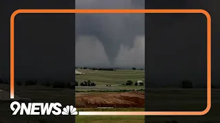 Incredible video shows tornado touch down in eastern Colorado